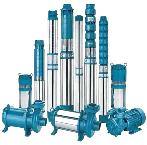 Industrial submersible borehole and centrifugal water pumps by Three Phase Electric Company.